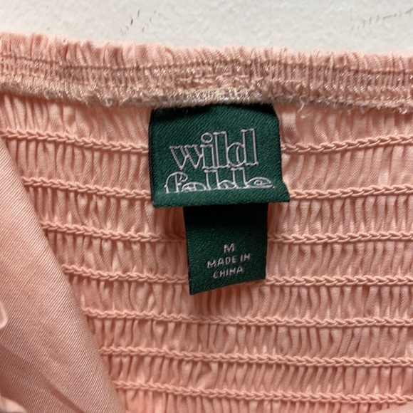 Wild fable ruffle pink crop top - Picture 3 of 4